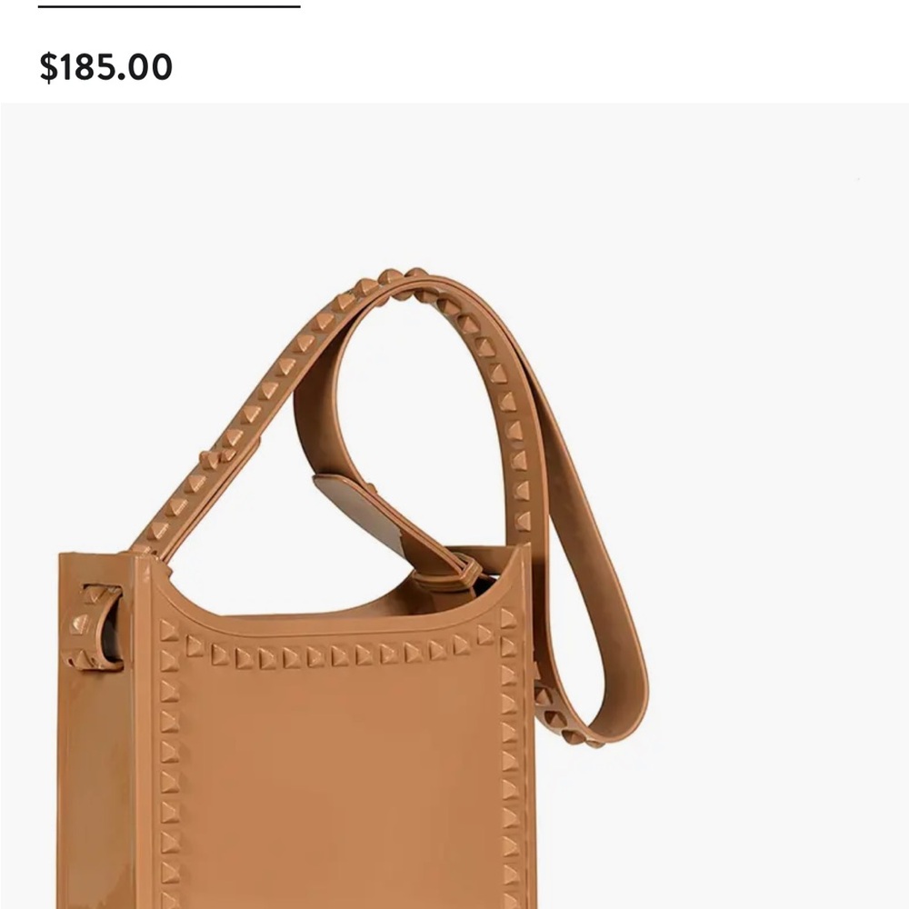 Carmen Sol Studded Tan Women's Bag